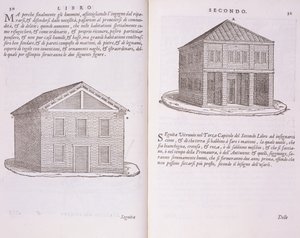 Desenvolvimento de Habitação, de &39;Della Architettura&39;, publicado em 1590