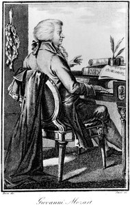 Wolfgang Amadeus Mozart, compositor austríaco, c1784-1827