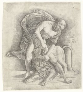 Hércules Fighting the Nemean Lion
Hercules overwint de Nemeïsche leeuw
D HERC IN VICTO (título sobre o objecto)