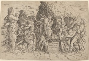 O sepultamento de Giovanni Antonio da Brescia, after Andrea Mantegna
