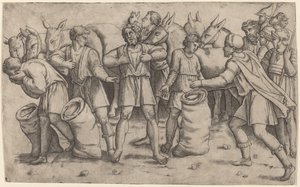 Descoberta da Taça de José de Giovanni Antonio da Brescia after Baldassare Peruzzi
