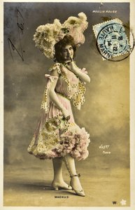 Cartão postal: Moulin Rouge - Retrato de Magnus, artista de music hall