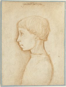 Retrato de um menino de perfil de Giovanni Badile