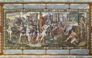 Ulisses e Ajax competindo pela armadura de Aquiles perante os tribunais, Ulysses Hall (fresco)