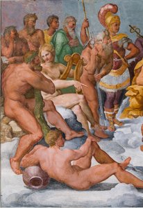 A Assembleia de Deuses, detalhe de 3606292, c.1560 (fresco)