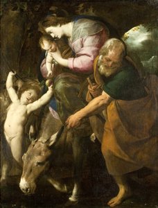 The Flight into Egypt, c.1600-10 (óleo sobre tela)