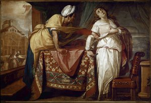 Milagre de Beatrice Crespi curado de um câncer de mama Pintura de Cerano (Giovan Battista Crespi) (1567/8-1632) 1610 Cathedrale de Milão (Duomo) Itália