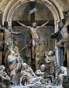 Paixão, grupo de esculturas de Giovanni Battista Barberini (cerca de 1625-1691),1339-1345, Igreja de Santo Agostinho, Cremona, Itália de Giovanni Battista Barberini