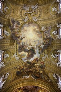 O Triunfo do nome de Jesus (Il Trionfo del nome di Gesu), um trompe l