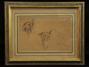 Estudo das mãos (lápis) de Giovanni Battista Tiepolo