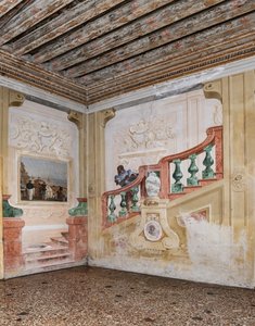Alojamentos para Hóspedes, Sala das Cenas do Carnaval: "Servo Mouro em Escadaria Falsa" de Giovanni Battista Tiepolo