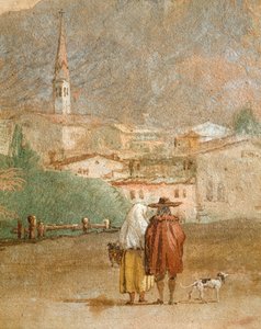 Paisagem com Cupido de Giovanni Battista Tiepolo