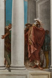 Palazzina (Pequeno Edifício), o hall de entrada: "O Sacrifício da Afigenia", detalhe de Giovanni Battista Tiepolo