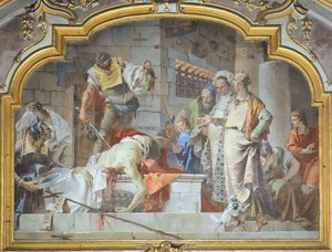 Itália, Bérgamo, Capela Colleoni, Decapitação de João Batista