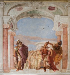 Minerva Restraining Achilles de Killing Agamemnon, da Sala da Ilíada na Palazzina