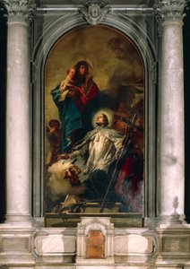 A Virgem aparecendo a São João de Nepomuk de Giovanni Battista Tiepolo