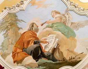 O profeta Jeremias, de Giovanni Battista Tiepolo (1696-1770), afresco, Palácio Patriarcal, Sala Vermelha, Udine de Giovanni Battista Tiepolo