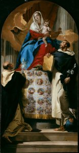 Virgem e Criança com Santos Domingos e Jacinto de Giovanni Battista Tiepolo