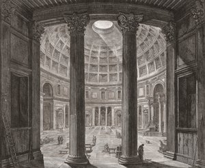 Interior do Panteão, Roma, Itália. Piranesi. de Giovanni Battista (after) Piranesi