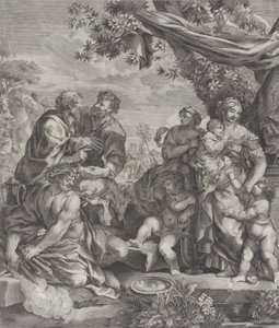 Cena alegórica com um cordeiro sacrificial, 1640-70.