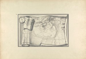 Plano das Ruínas de Sardis com Vestígios de Edifícios Antigos Ainda Existentes em 1750 de Giovanni Battista Borra