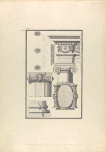 Restos de um Templo Iónico de Baco em Afrodisíaco de Giovanni Battista Borra