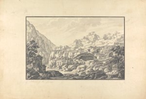 Vista da nascente do rio Lycus (Nahr el-Kelb)