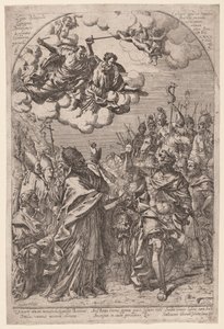 Átila às portas de Roma de Giovanni Battista Bracelli, after Alessandro Algardi