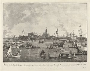 O Doge no Bucintoro saindo de San Nicolò di Lido, 17631766.