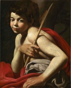 São João Batista quando menino.