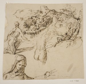 Guerreiro adormecido de Giovanni Battista Caracciolo