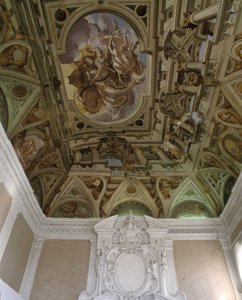 La chute de Phaeton (Phaethon) (1625) - Fresco em trompe l