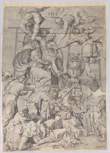A Descida da Cruz, 1550-1600. de Giovanni Battista Cavalieri