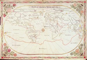 Adicional Ms 11765: Mapa-múndi de Giovanni Battista Cavallini