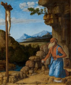 São Jerônimo no Deserto, c. 15001505. de Giovanni Battista Cima da Conegliano