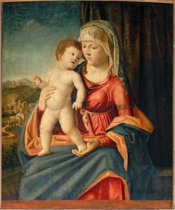 Virgem e criança ... de Giovanni Battista Cima da Conegliano