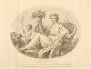 Terra, gravada por Francescco Bartolozzi (1727-1815) publicou Londres, 1803 (lito)