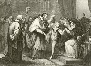 Edward, duque de York se separando de sua mãe de Giovanni Battista Cipriani