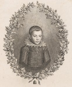 John Milton quando menino, 1760. de Giovanni Battista Cipriani