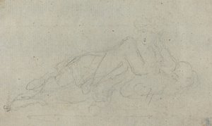 Mulher Reclinada [verso] de Giovanni Battista Cipriani