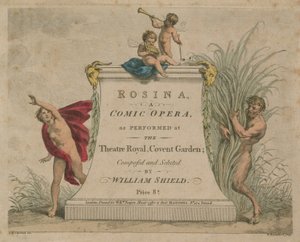 Rosina, uma ópera cômica realizada no Theatre Royal, Covent Garden de Giovanni Battista Cipriani