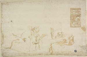 Esboços de assuntos mitológicos de Giovanni Battista Cipriani