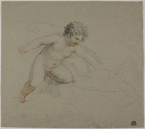 Dois Putti a lutar de Giovanni Battista Cipriani