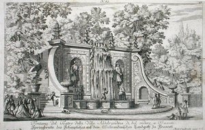 Fonte do Teatro da Villa Aldobrandina, Frascati, c.1675, de 