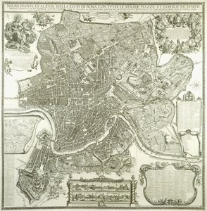 Planta da cidade de Roma, 1730