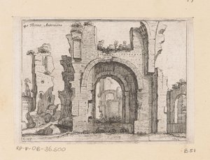 Resten van de Thermen van Caracalla te Rome
Terme Antoniana (título sobre o objecto)
Gezichten op Rome (título da série)
Alcune vedute et prospettive di luoghi dishabitati di Roma (título da série)