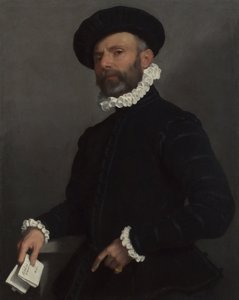 Retrato de um homem segurando uma carta LAvvocato, c. 1570 de Giovanni Battista Moroni