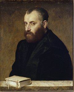 Retrato de um bolsista (óleo sobre tela de Giovanni Battista Moroni