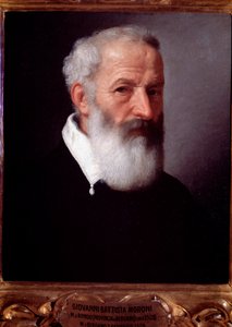 Retrato de um homem velho - óleo sobre tela de Giovanni Battista Moroni