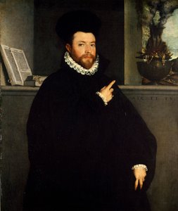 Retrato do homem saudável por Giovanni Battista Moroni (cerca de 1525-1578) de Giovanni Battista Moroni